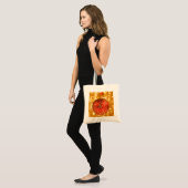 Gepersonaliseerde decoratieve kerstpatronen tote bag (Voorkant (model))