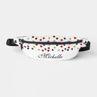 Gepersonaliseerde decoratieve lente bloemen wit