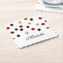 Gepersonaliseerde decoratieve lente bloemen wit