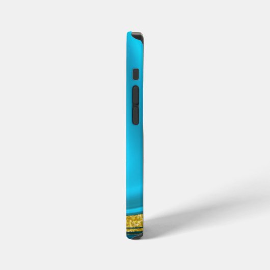 Gepersonaliseerde decoratieve marmering iPhone hoesje (Linkerkant)