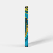 Gepersonaliseerde decoratieve marmering iPhone hoesje (Rechterkant)