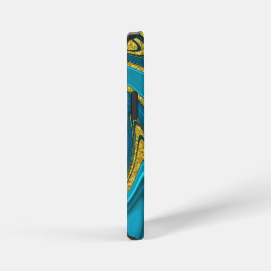 Gepersonaliseerde decoratieve marmering iPhone hoesje (Rechterkant)