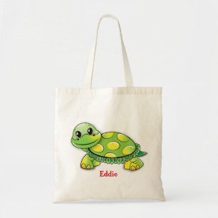 Gepersonaliseerde decoratieve schildpad Funny Gree Tote Bag