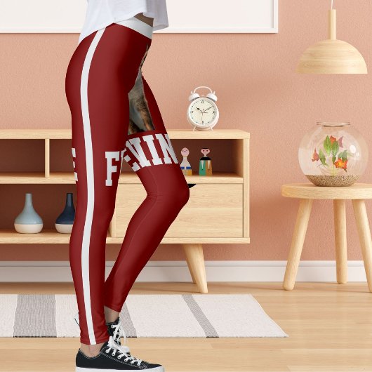 Gepersonaliseerde Deep Red Schattige Siamese Cat P Leggings