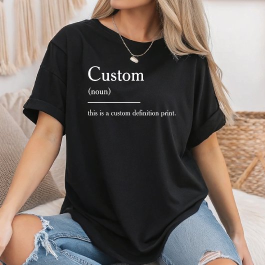 Gepersonaliseerde definitie Grappige definitie cit T-shirt