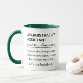 Gepersonaliseerde definitie van administratieve as mok