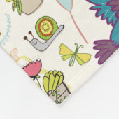 Gepersonaliseerde Deken Gift Vogel en vetplanten (Hoek)