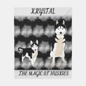 Gepersonaliseerde deken met een gepersonaliseerde  (Voorkant)