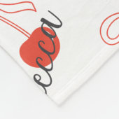 Gepersonaliseerde deken met kersen (Hoek)