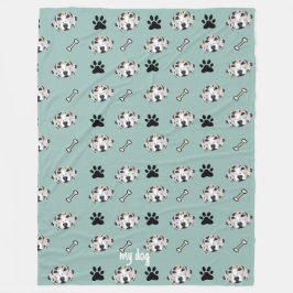 Gepersonaliseerde deken ontwerp voor hond