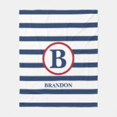 Gepersonaliseerde deken van gestreepte kinderen (Voorkant)