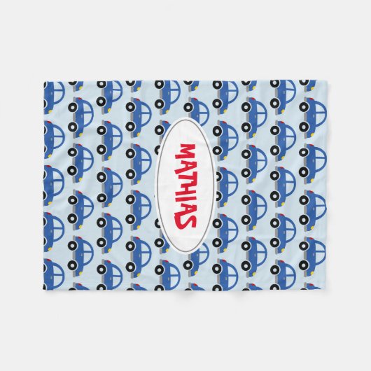 Gepersonaliseerde deken van het kind van de auto v (Voorkant (Horizontaal))