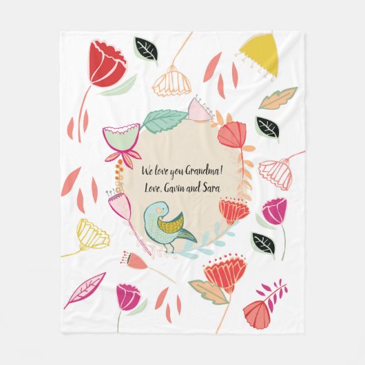 Gepersonaliseerde deken voor moeder, oma of een vr (Voorkant)