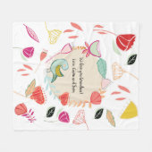 Gepersonaliseerde deken voor moeder, oma of een vr (Voorkant (Horizontaal))