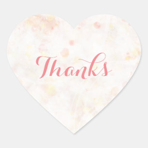 Gepersonaliseerde delicate roze eenvoudig hart Sti Sticker