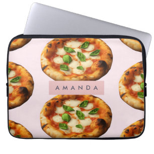 Gepersonaliseerde Delicious Pizza Design Laptop Sleeve