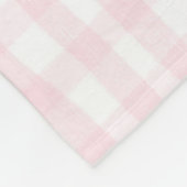 Gepersonaliseerde Delilah Baby Girl Nursery Gingha Fleece Deken (Hoek)