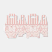 Gepersonaliseerde demask Blush Roze Coquette Verja Bedankdoosjes (Uitgevouwen)