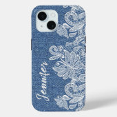 Gepersonaliseerde Denim iPhone / iPad case (Achterkant)