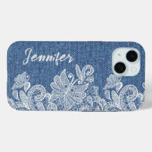 Gepersonaliseerde Denim iPhone / iPad case (Achterkant (horizontaal))