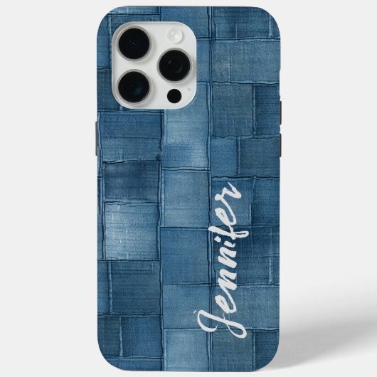 Gepersonaliseerde Denim iPhone / iPad case (Achterkant)