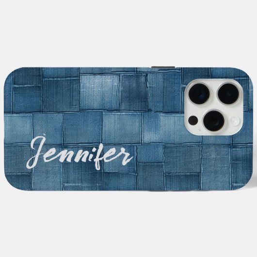 Gepersonaliseerde Denim iPhone / iPad case (Achterkant (horizontaal))
