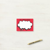 Gepersonaliseerde denkbubbel van de leraar Post-it Post-it® Notes (Op bureau)