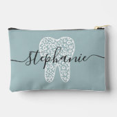 Gepersonaliseerde Dental Squad Leopard Print Tand Etui (Achterkant)