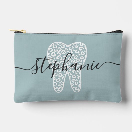 Gepersonaliseerde Dental Squad Leopard Print Tand Etui (Voorkant)