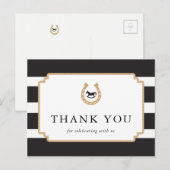 Gepersonaliseerde derby dank u Briefkaart Baby sho (Voorkant / Achterkant)