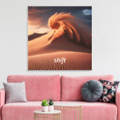 Gepersonaliseerde Desert Sandstorm / Dust Storm Canvas Afdruk (Insitu (Woonkamer))