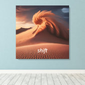 Gepersonaliseerde Desert Sandstorm / Dust Storm Canvas Afdruk (Insitu (Houten vloer))