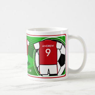 Gepersonaliseerde Designer Voetbal mok RW