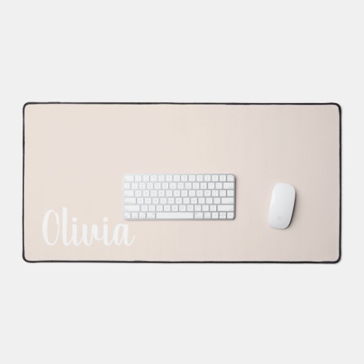 Gepersonaliseerde Desk Mat met Naam | Aangepaste M (Keyboard & Muis)
