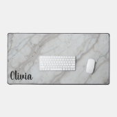 Gepersonaliseerde Desk Mat met Naam | Aangepaste M (Keyboard & Muis)