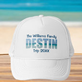 Gepersonaliseerde Destiny Beach Trip matching fami Trucker Pet