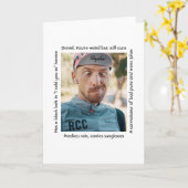 Gepersonaliseerde details Grappige kenmerken Kaart (Gele Bloem)