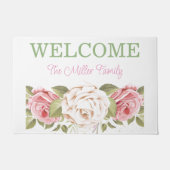 Gepersonaliseerde deurmat bloemen gepersonaliseerd (Voorkant)