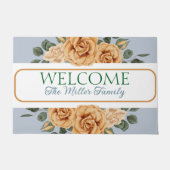 Gepersonaliseerde deurmat bloemen gepersonaliseerd (Voorkant)