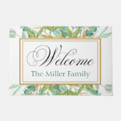 Gepersonaliseerde deurmat bloemen gepersonaliseerd (Voorkant)