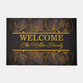 Gepersonaliseerde deurmat bloemen gepersonaliseerd (Voorkant)