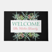 Gepersonaliseerde deurmat bloemen gepersonaliseerd (Voorkant)