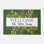 Gepersonaliseerde deurmat bloemen gepersonaliseerd (Voorkant)