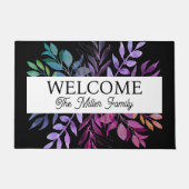 Gepersonaliseerde deurmat bloemen gepersonaliseerd (Voorkant)