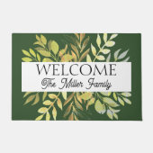 Gepersonaliseerde deurmat bloemen gepersonaliseerd (Voorkant)