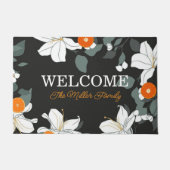 Gepersonaliseerde deurmat bloemen gepersonaliseerd (Voorkant)