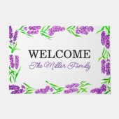 Gepersonaliseerde deurmat bloemen gepersonaliseerd (Voorkant)