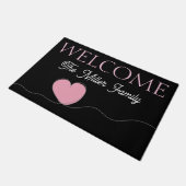 Gepersonaliseerde deurmat hart (Schuin)