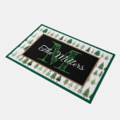 Gepersonaliseerde deurmat Kerstmis (Schuin)