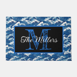 Gepersonaliseerde deurmat oceaangolven
